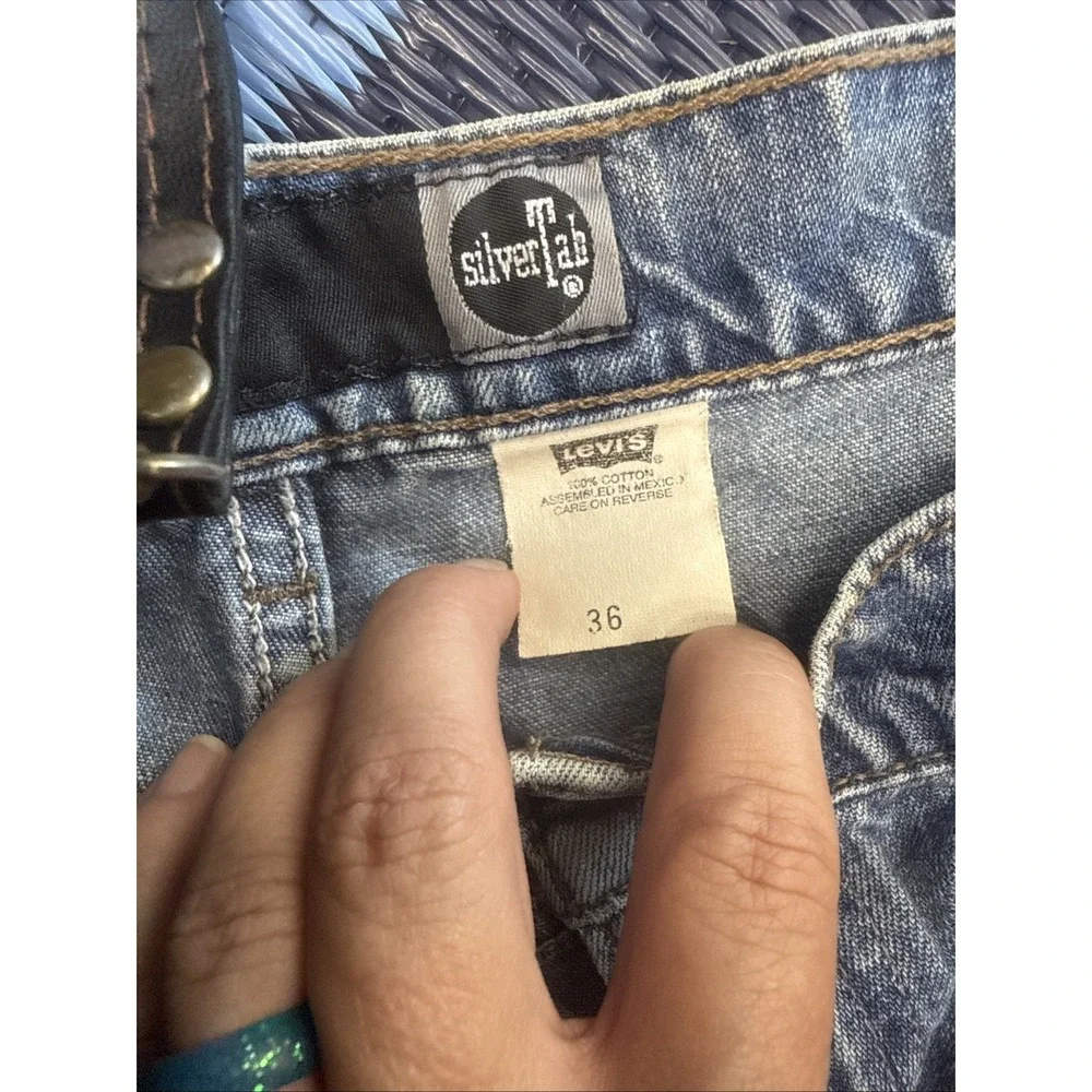 Vintage‎ Levis Silvertab Shorts 36 Mens Loose Denim Baggy Made In USA 90s
